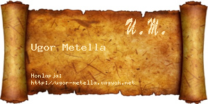 Ugor Metella névjegykártya
